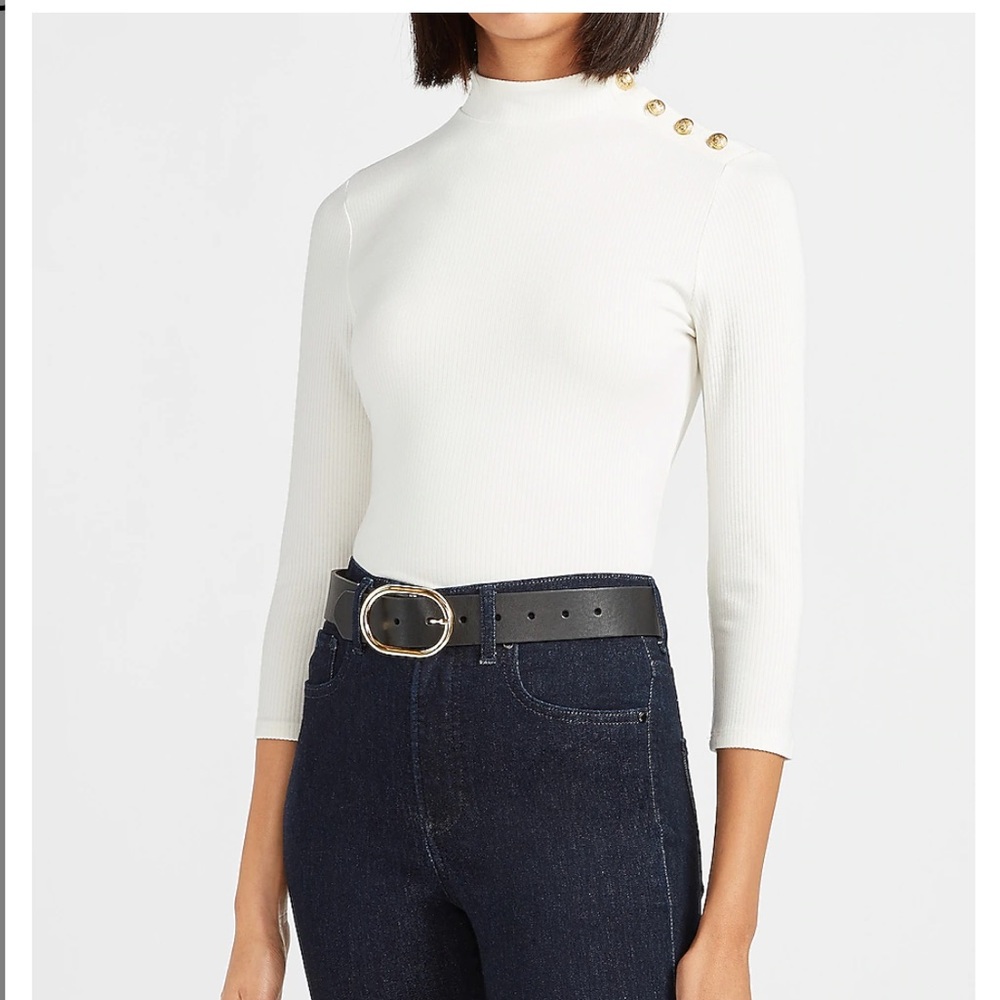Express Mock Neck Top - Picture 2 of 7
